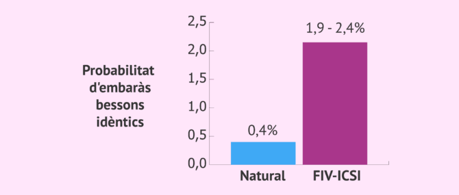 Imagen: Probabilitat de bessons idèntics per fecundació in vitro
