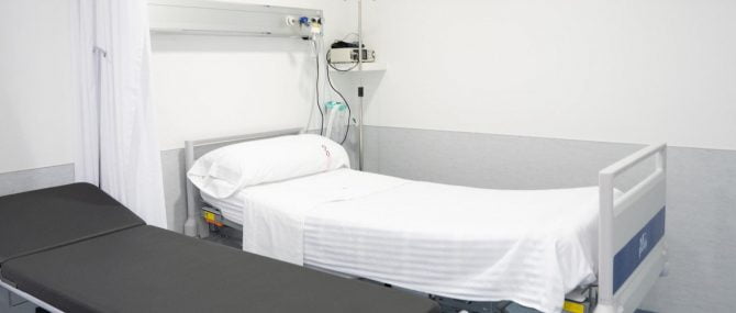 Imagen: Sala de recuperació en zona estèril en Reproclinic