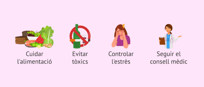 Imagen: Consells per afavorir la implantació embrionària
